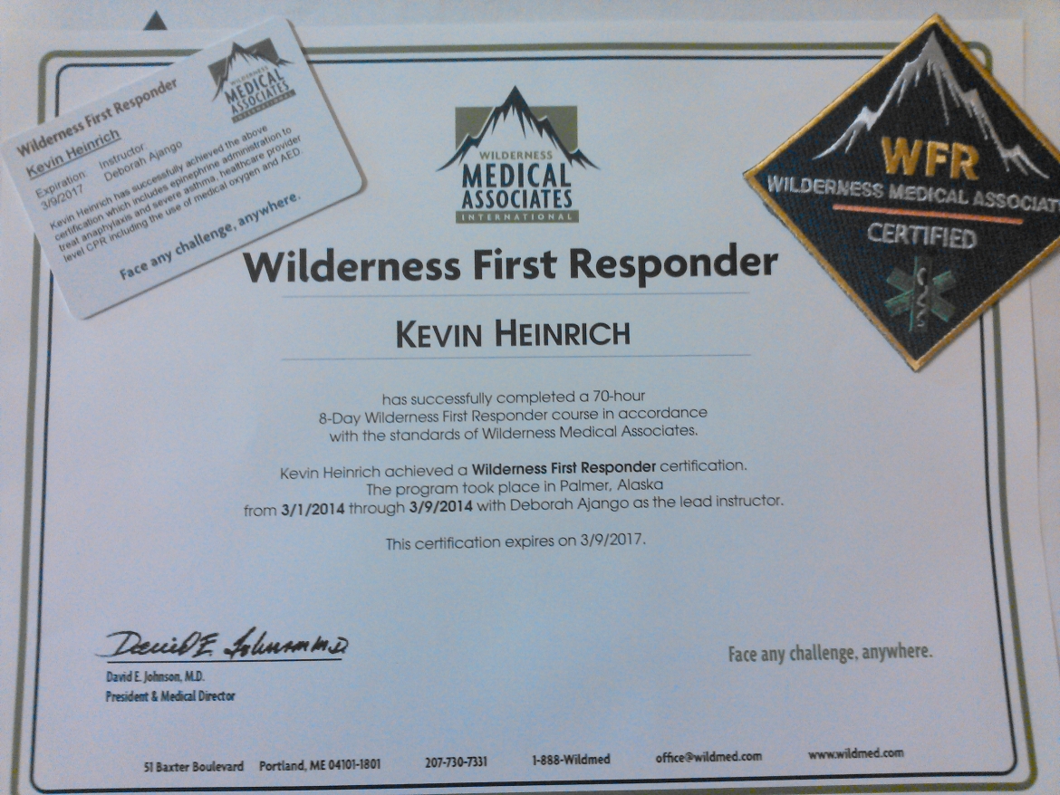 Wilderness First Responder Study Guide KEVIN HEINRICH
